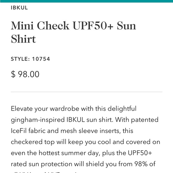 IBKUL Pink and Blue Geometric Print Top - Picture 4 of 4